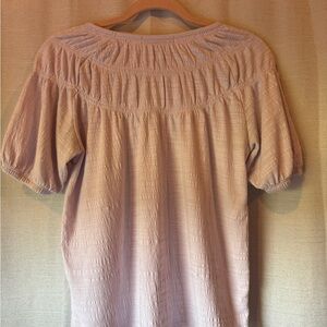 Banana Republic Blush Textured Blouse